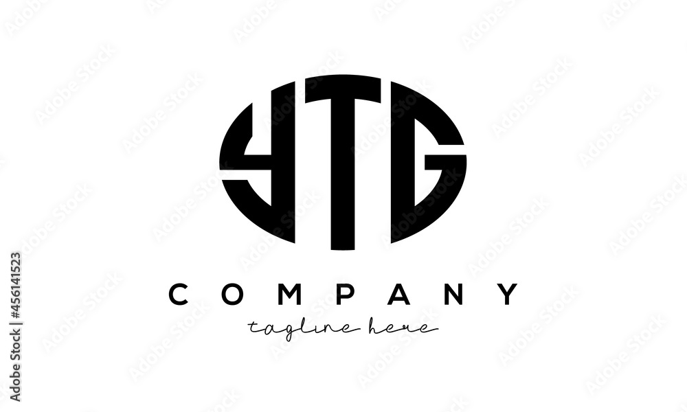 YTG three Letters creative circle logo design YTG three Letters creative circle logo design
