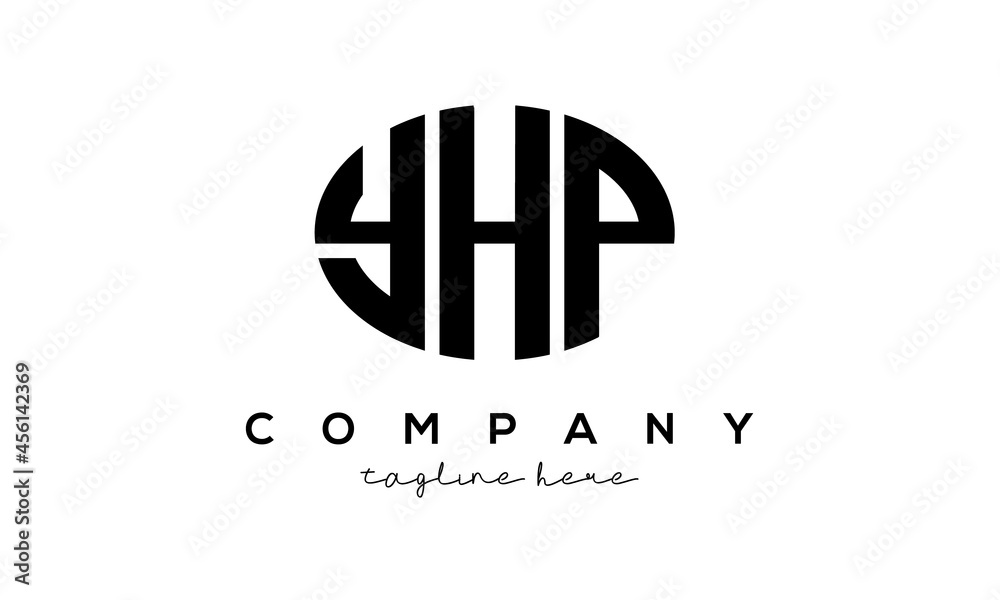 YHP three Letters creative circle logo design YHP three Letters creative circle logo design