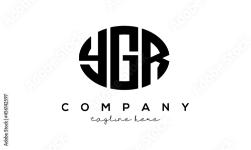 YGR three Letters creative circle logo design