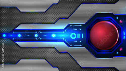 Metal plate futuristic background, technology elements illustration 