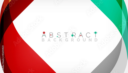 Abstract square shape with overlapping waves, minimal geometric background. Vector Illustration For Wallpaper, Banner, Background, Landing Page