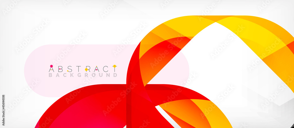 Abstract square shape with overlapping waves, minimal geometric background. Vector Illustration For Wallpaper, Banner, Background, Landing Page