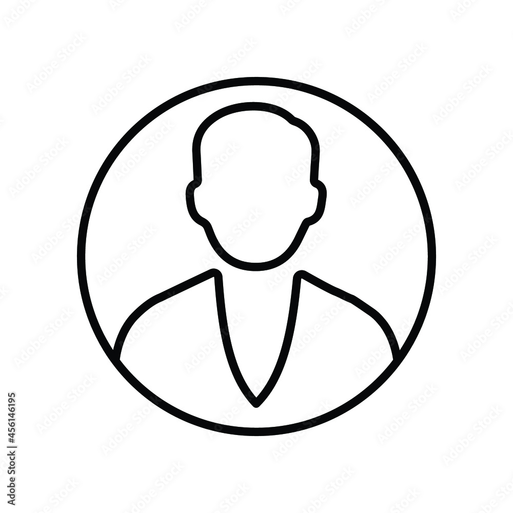 User, avatar, profile line icon. Outline vector. User, avatar, profile line icon. Outline vector.