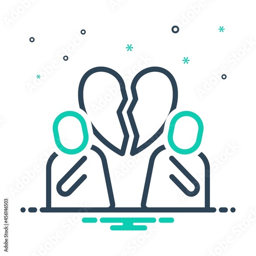 Mix icon for divorce