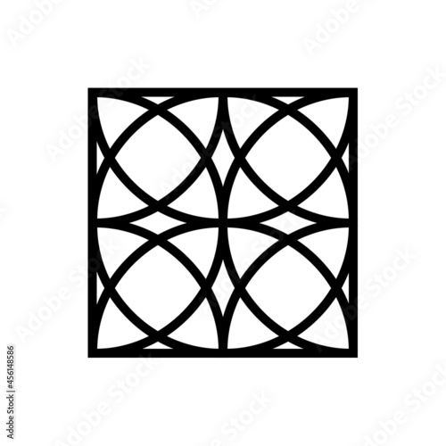 Simple arabic islamic ornament logo vector icon