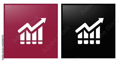vector illustration of a
upward going economic growth. Decent Work and Economic Growth.  Icon for Corporate social responsibility. Sustainable Development Goals inspiration. Vector Icon.