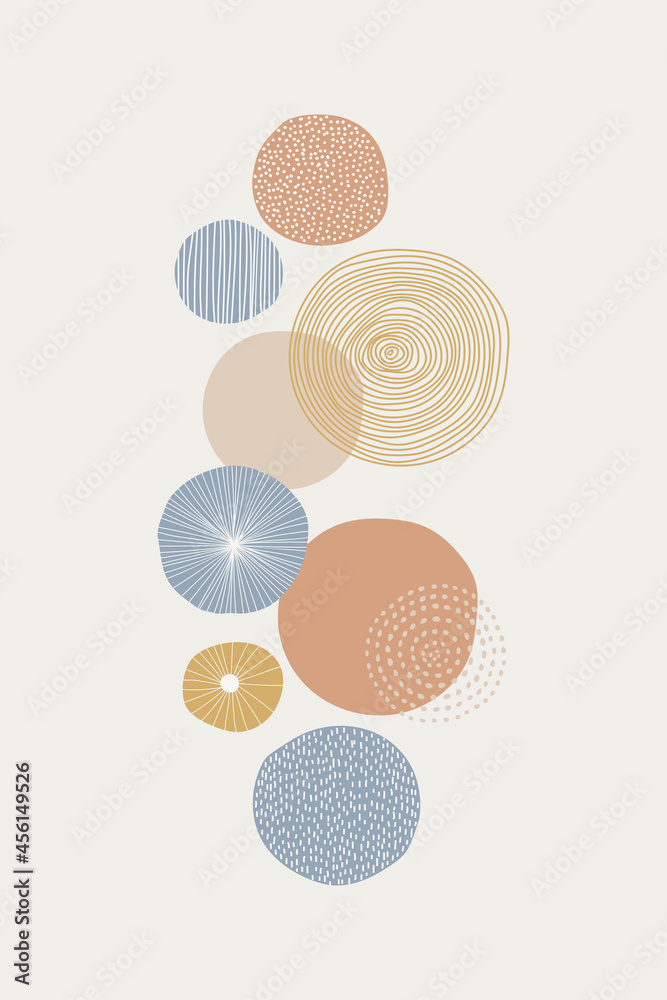 Round patterned wall a vector