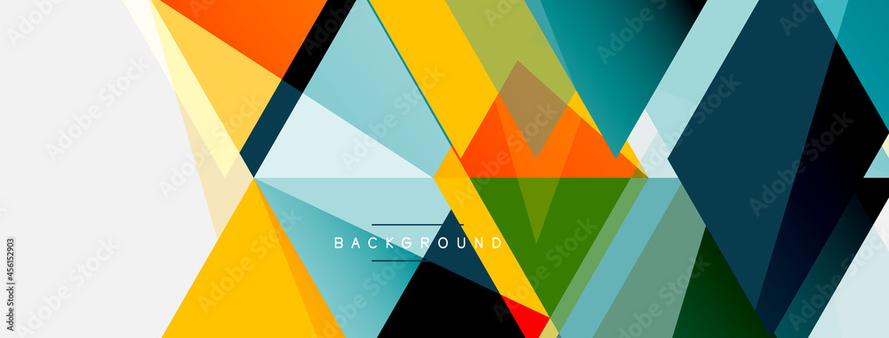 Mosaic triangles geometric background. Techno or business concept, pattern for wallpaper, banner, background, landing page Mosaic triangles geometric background. Techno or business concept, pattern for wallpaper, banner, background, landing page