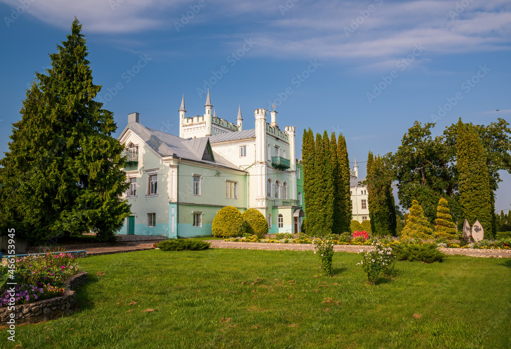 Ancient gothic palace in Bilokrynytsia village, Ternopil region, Ukraine