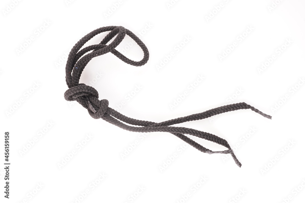 shoelaces on a white background shoelaces on a white background
