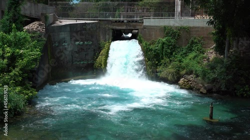 Small Waterfall from Hydroelectric Powerplant photo