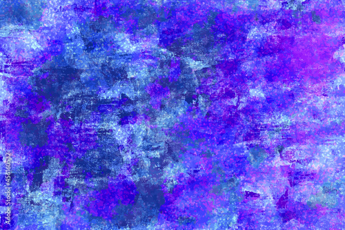 Colorful pink purple blue artwork plaster wall parchment effect