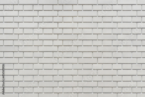 Luxury white brick wall texture background. Close up of stylish brick wall.