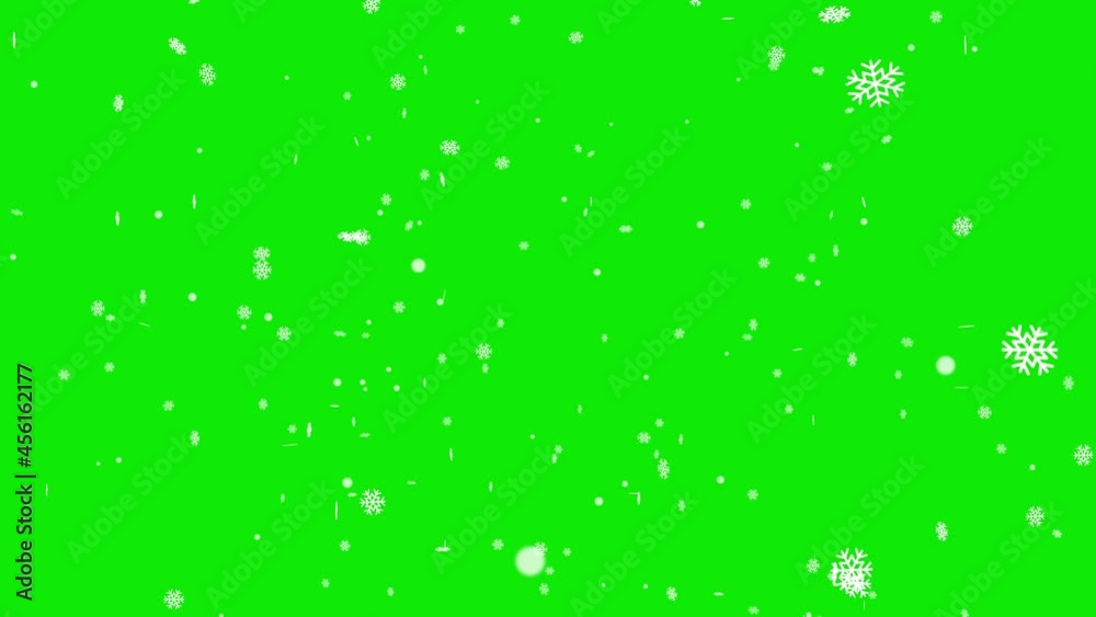 Winter falling snow