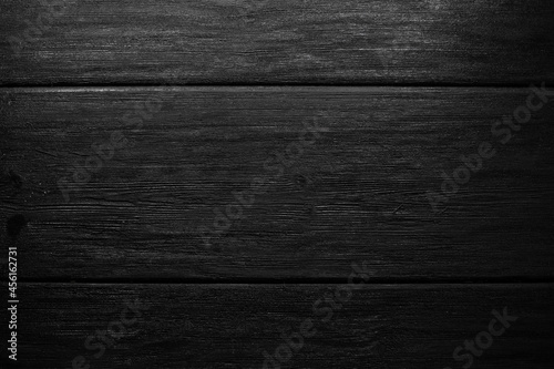 Texture of black wooden boards
