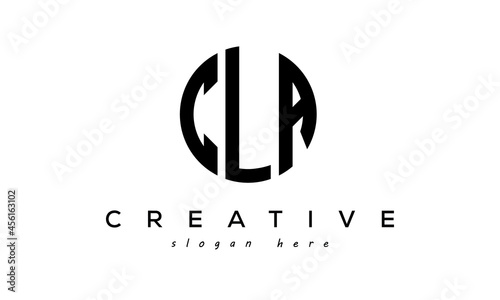 Letter CLA creative circle logo design vector