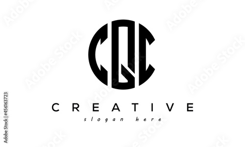 Letter CQC creative circle logo design vector photo