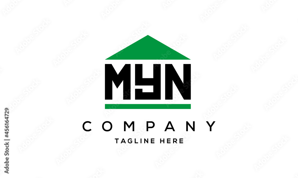 MYN creative three latter logo design MYN creative three latter logo design