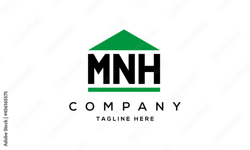 MNH creative three latter logo design MNH creative three latter logo design