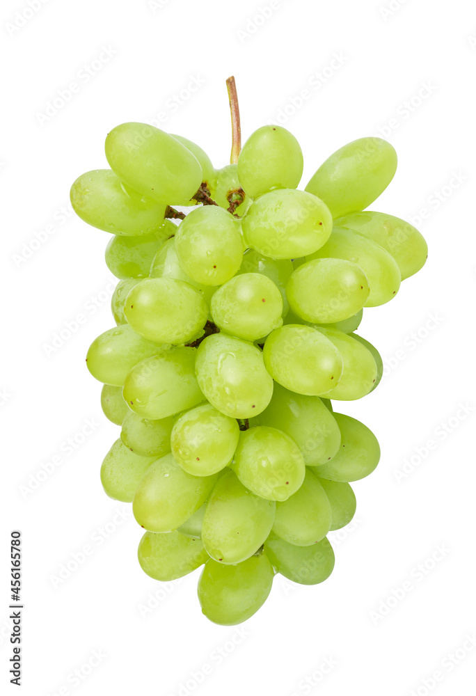 bunch of green grapes isolated on white bunch of green grapes isolated on white