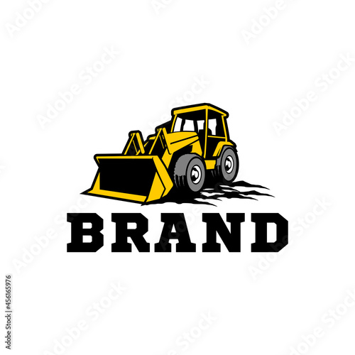 bulldozer logo template photo