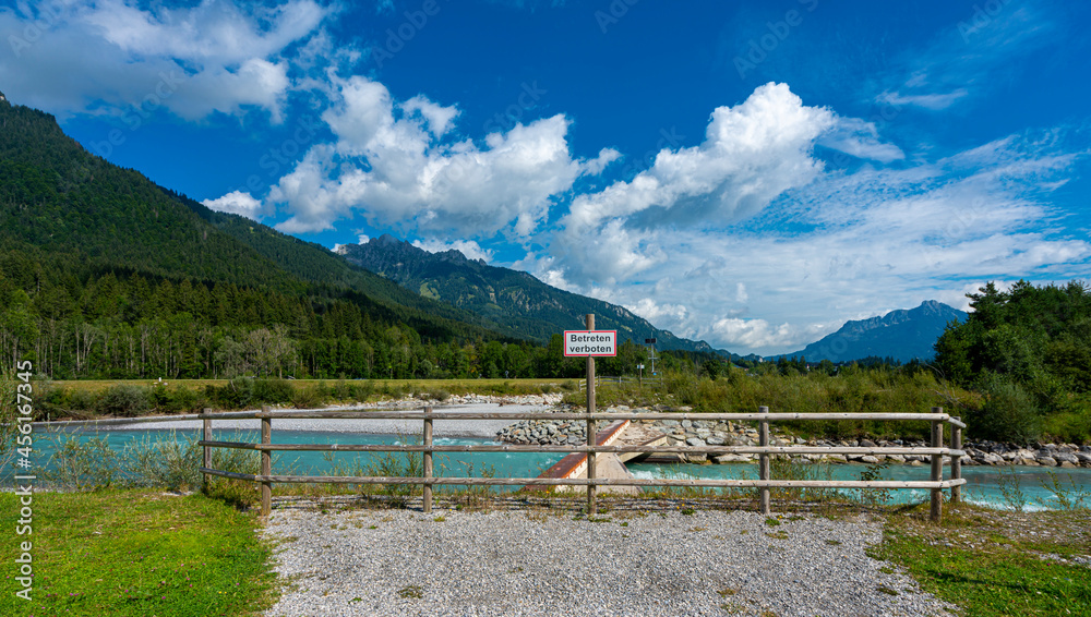 Die Geschiebefalle am Lech in Hornberg, Tirol