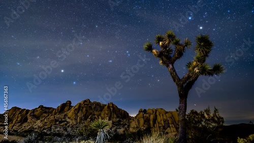 Joshua Tree Astro Lapse Night to Day Time Lapse