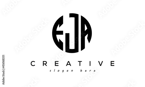 Letter EJA creative circle logo design vector	 photo