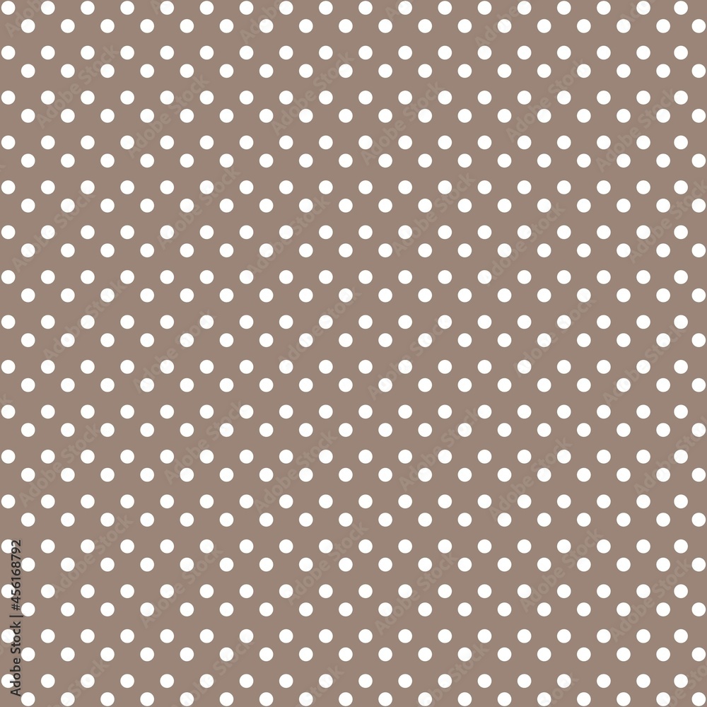 White and brown Polka Dot seamless pattern. Vector background. White and brown Polka Dot seamless pattern. Vector background.