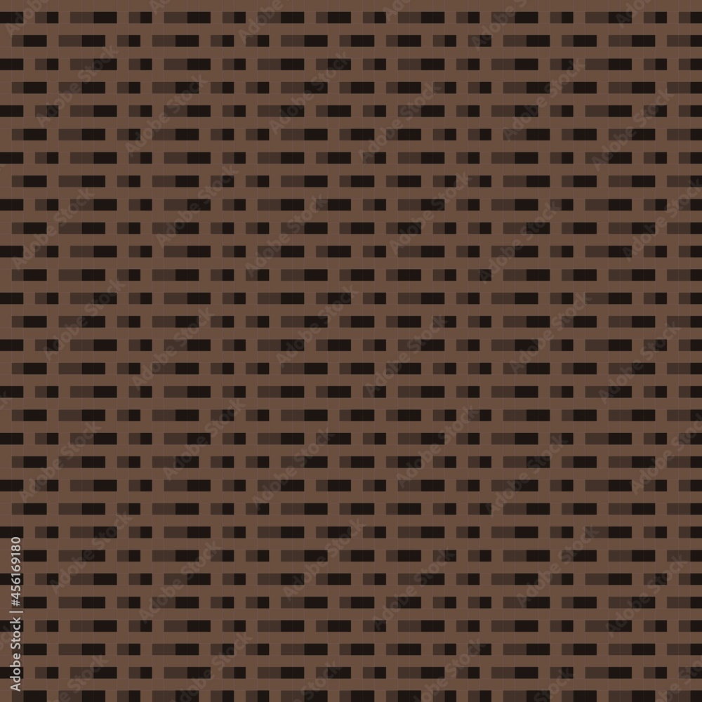 Brown brick pattern pixel art. Vector picture. Brown brick pattern pixel art. Vector picture.