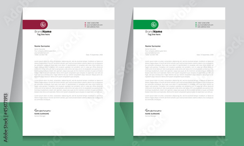 Letterhead format template, business style letterhead design template. Company letterhead template designs. Letterhead, Template.
