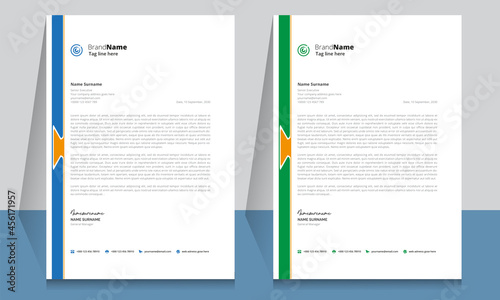 Letterhead format template, business style letterhead design template. Company letterhead template designs. Letterhead, Template.