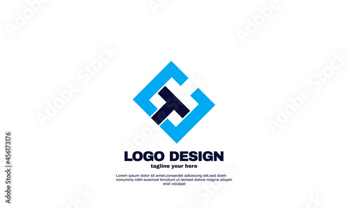 stock abstract creative design elements your company business unique logo design vector