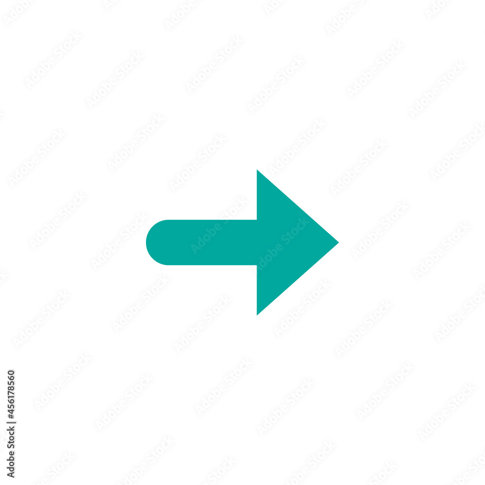 Blue right rounded arrow. icon isolated on white. Continue icon. Blue right rounded arrow. icon isolated on white. Continue icon.