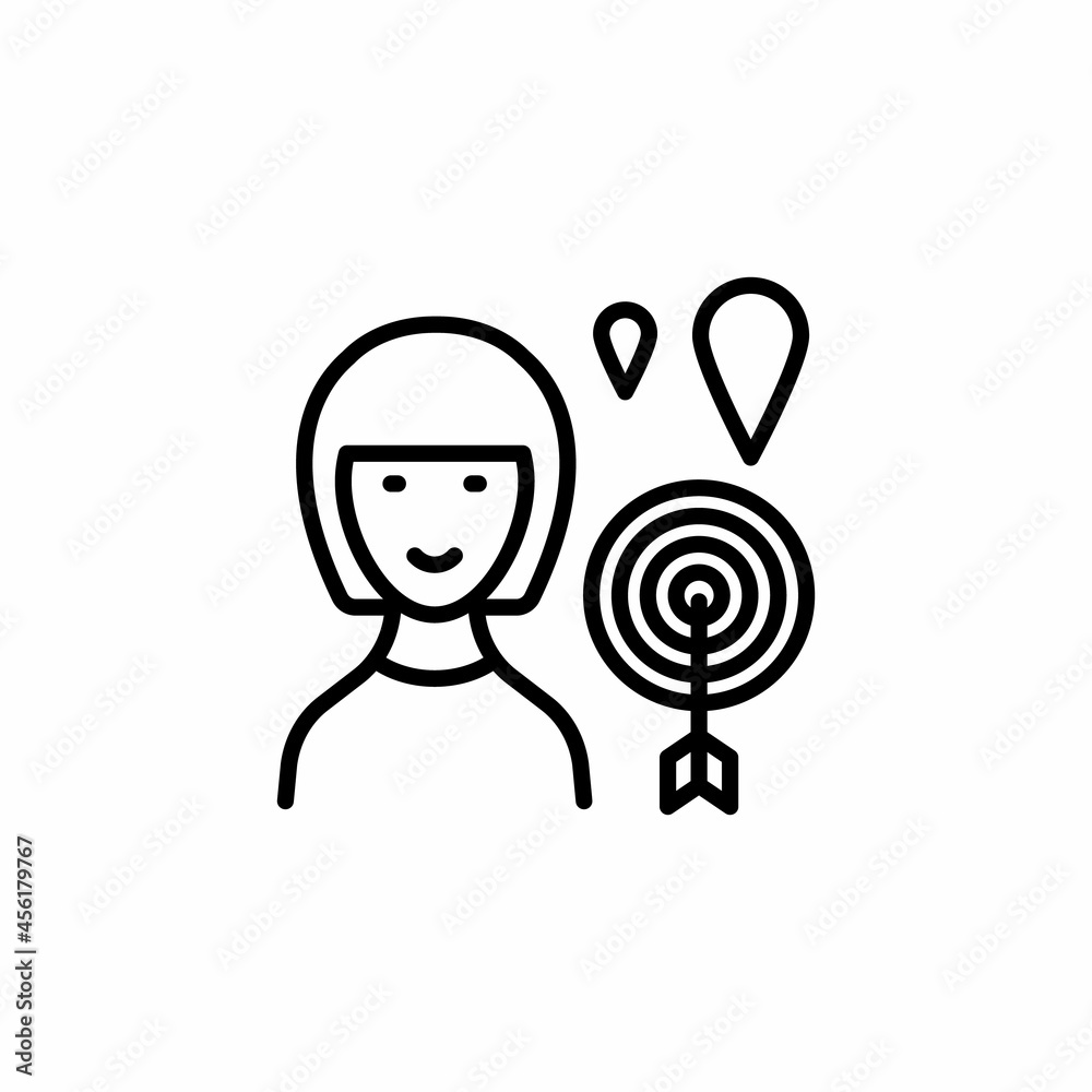 Fototapeta premium Location Based Targeting icon in vector. Logotype