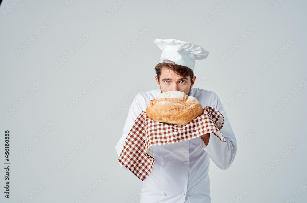 bearded man chef Cooking bakery Professional emotions bearded man chef Cooking bakery Professional emotions
