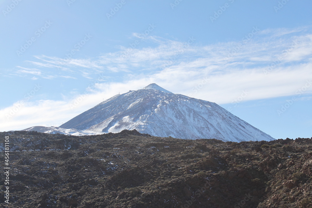 el Teide, tenerife with snow el Teide, tenerife with snow
