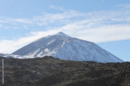 el Teide, tenerife with snow