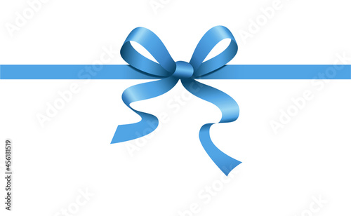 Blaue Schleife,
Geschenk Schleife,
Vektor Illustration isoliert auf weißem Hintergrund
