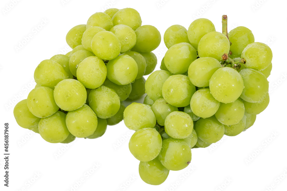 Shine Muscat Grape isolated on white background.