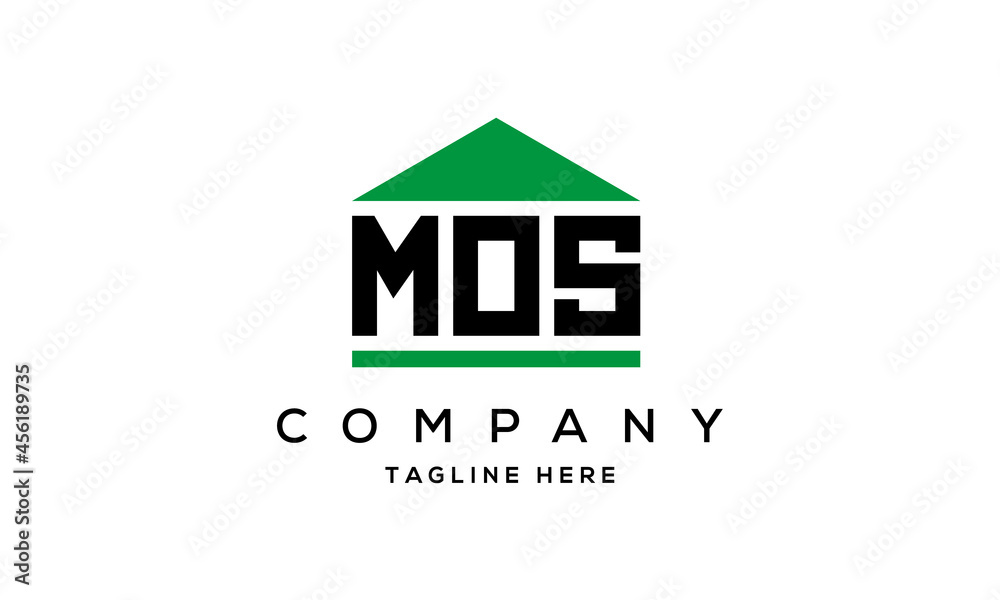 MOS creative three latter logo design MOS creative three latter logo design