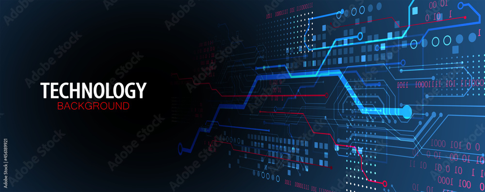 Vector illustration, Hi-tech digital technology and engineering background