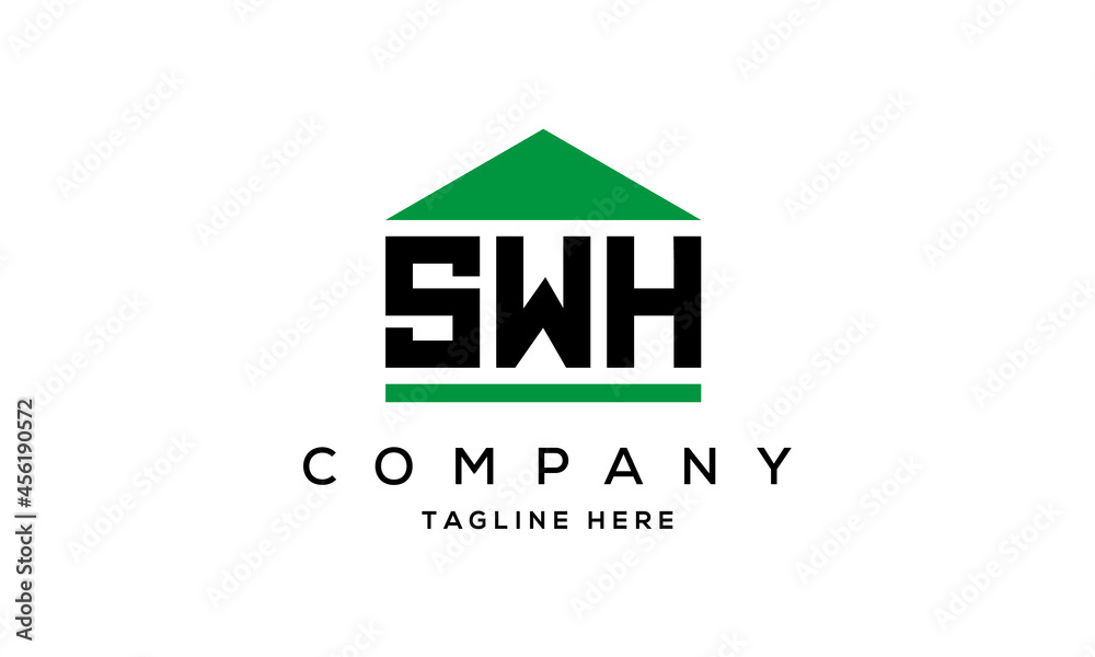 Fototapeta premium SWH creative three latter logo design
