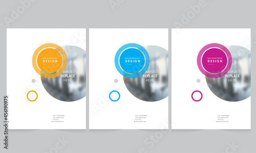 Cover design for annual report and business catalog, magazine, flyer or booklet. Brochure template layout. A4 cover vector EPS-10