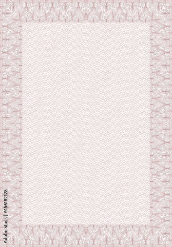Guilloche grid and frame for certificate and diploma design, vector background Guilloche grid and frame for certificate and diploma design, vector background
