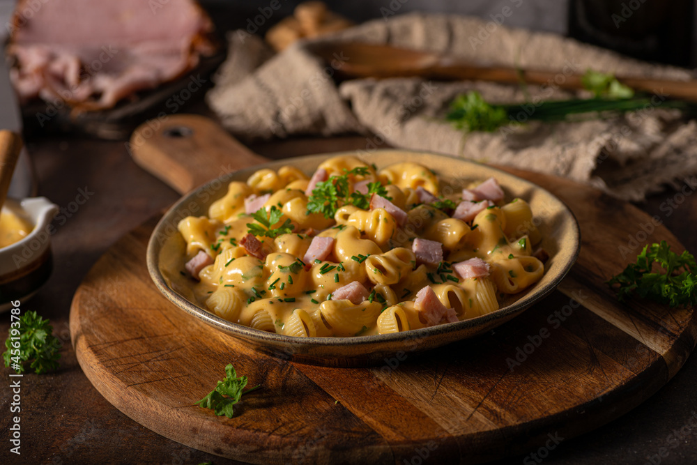 Delicous pasta with cheese sauce Delicous pasta with cheese sauce