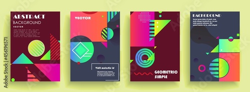 Modern abstract covers set, Modern colorful wave liquid flow poster. Cool gradient shapes composition, vector covers design.	
