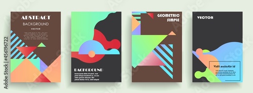 Modern abstract covers set, Modern colorful wave liquid flow poster. Cool gradient shapes composition, vector covers design.	