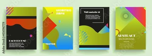 Modern abstract covers set, Modern colorful wave liquid flow poster. Cool gradient shapes composition, vector covers design.	