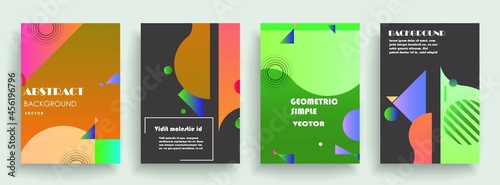 Modern abstract covers set, Modern colorful wave liquid flow poster. Cool gradient shapes composition, vector covers design.	